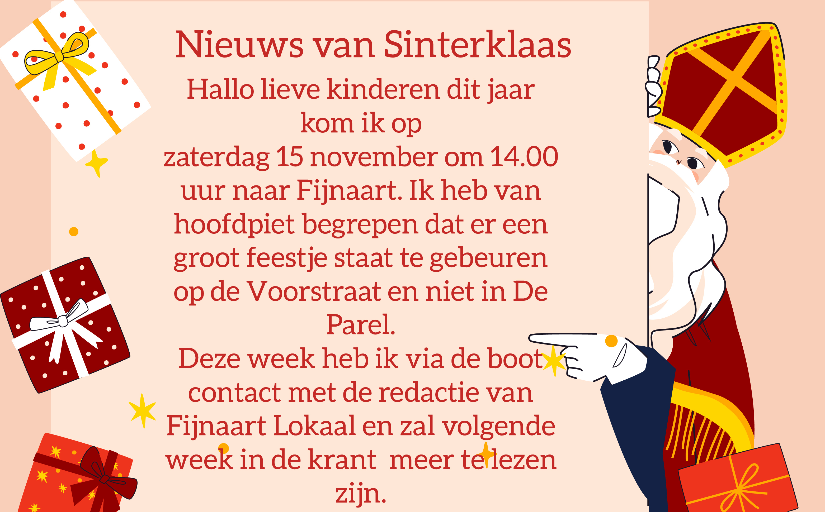 sinterklaas oproep