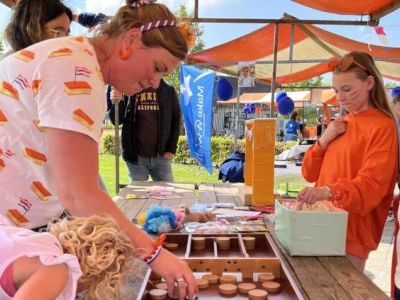 Bazaar/Rommelmarkt tijdens Koningsdag